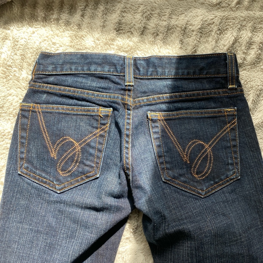 Bebe Low-Rise, Straight-Leg Jeans